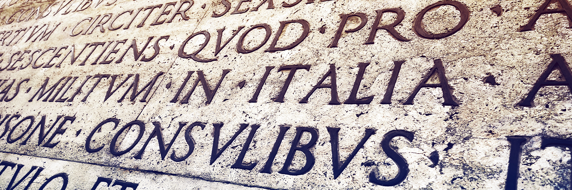 Latin text on stone